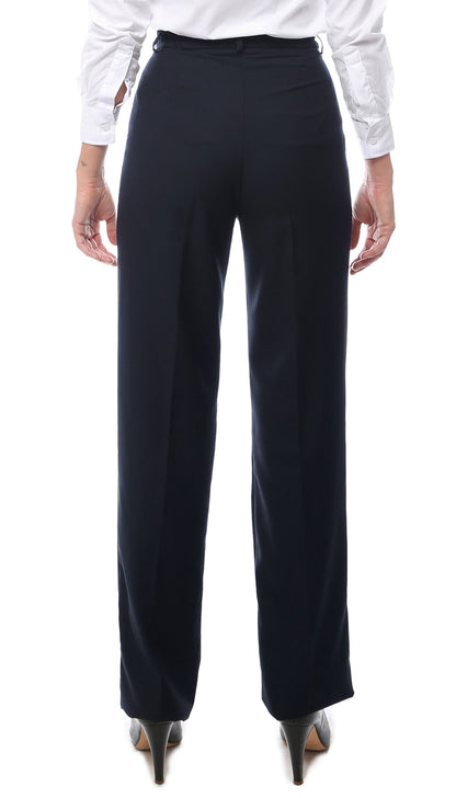 Womens 2789 Navy Elastic Waistband Dress Pants