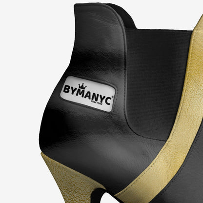 Botas veganas mosqueteras de edición limitada BYMANYC® New York Skyline negras