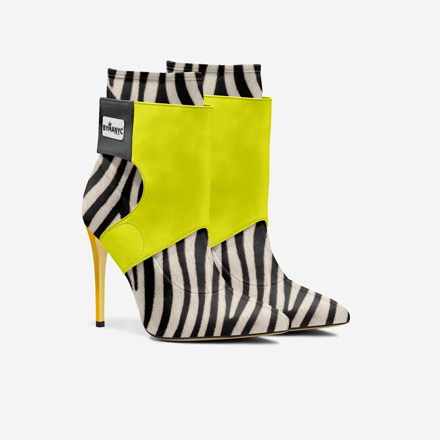 Botines Stiletto Veganos Edición Limitada BYMANYC ® New York Futurista Noir