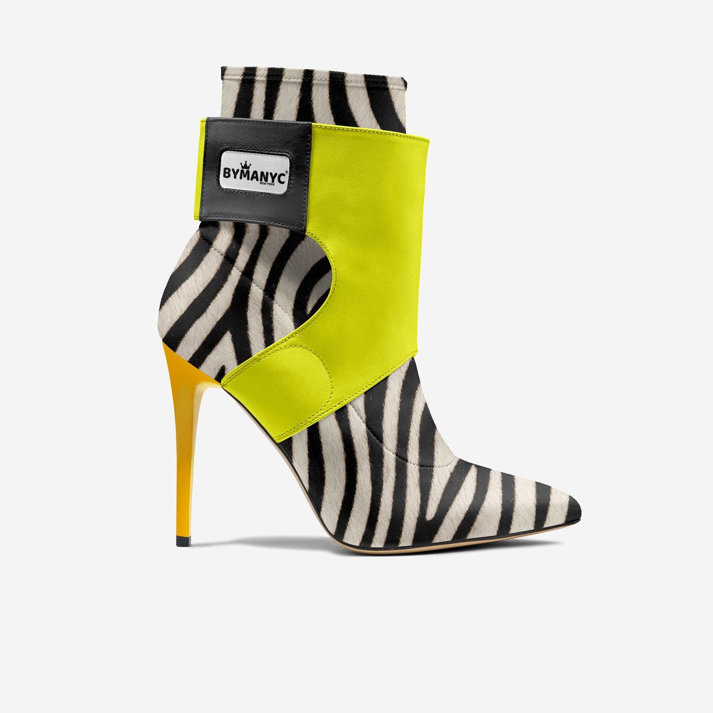Botines Stiletto Veganos Edición Limitada BYMANYC ® New York Futurista Noir