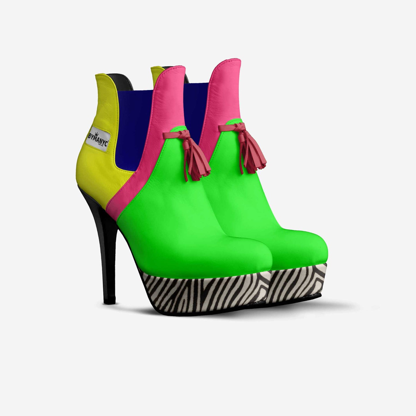 Zapatos de plataforma con borlas veganas Edición Limitada BYMANYC ® New York R&B Chic