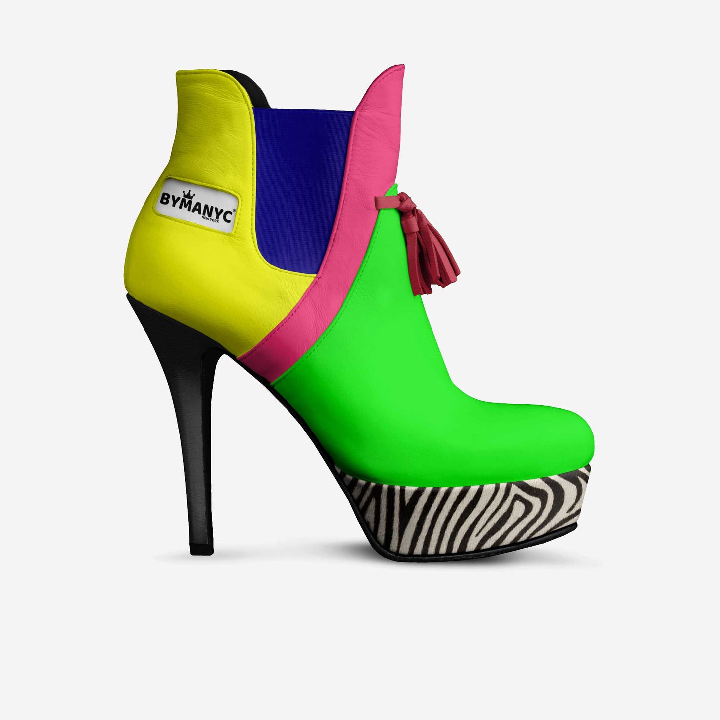 Zapatos de plataforma con borlas veganas Edición Limitada BYMANYC ® New York R&B Chic