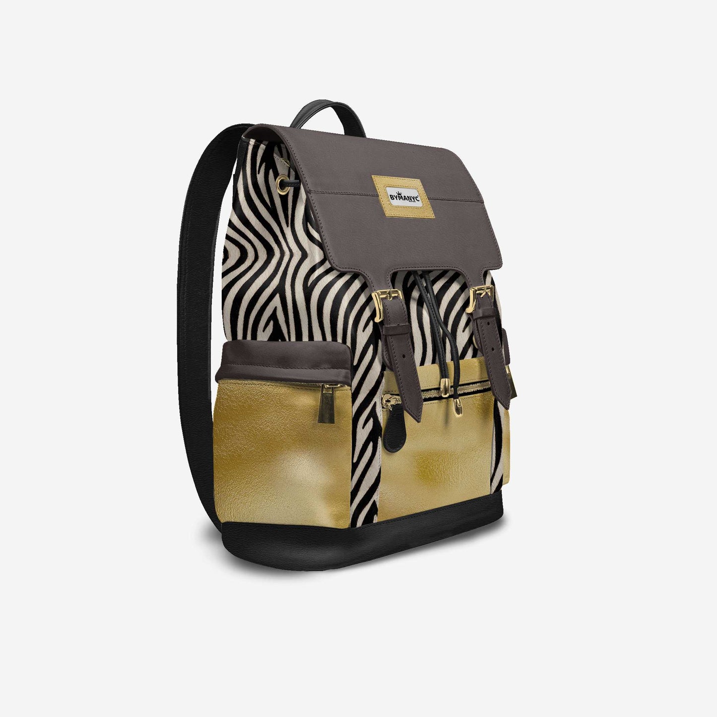 Mochila Vegana de Lujo GOLD SAFARI – BYMANYC ® Nueva York Hecha en Italia