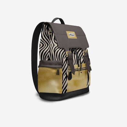 Mochila Vegana de Lujo GOLD SAFARI – BYMANYC ® Nueva York Hecha en Italia