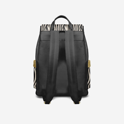 Luxury Vegan Backpack ZEBRA GOLD EDGE – BYMANYC ® New York - My Men's Shop