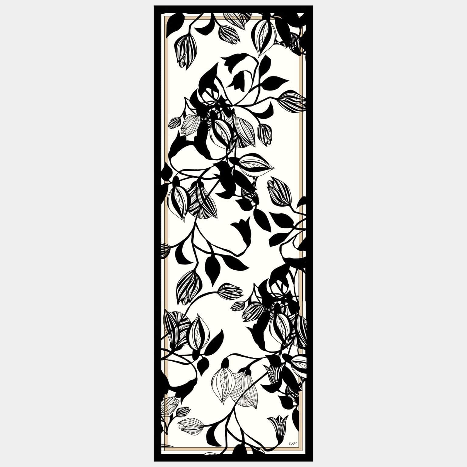 Cara - Silk Scarf Shawl - Soft White & Black - My Men's Shop