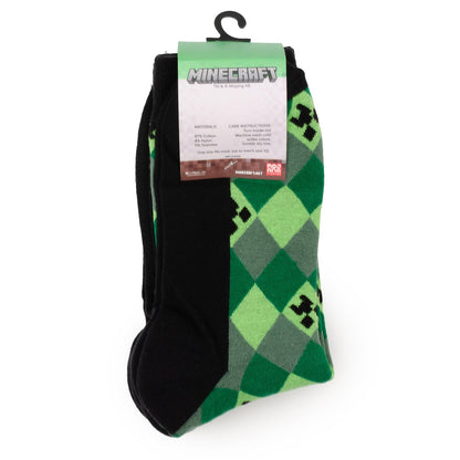 Set de calcetines Minecraft Creeper para hombre – 3 pares