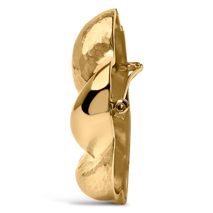 Broche de nudo esculpido en oro amarillo de 18K
