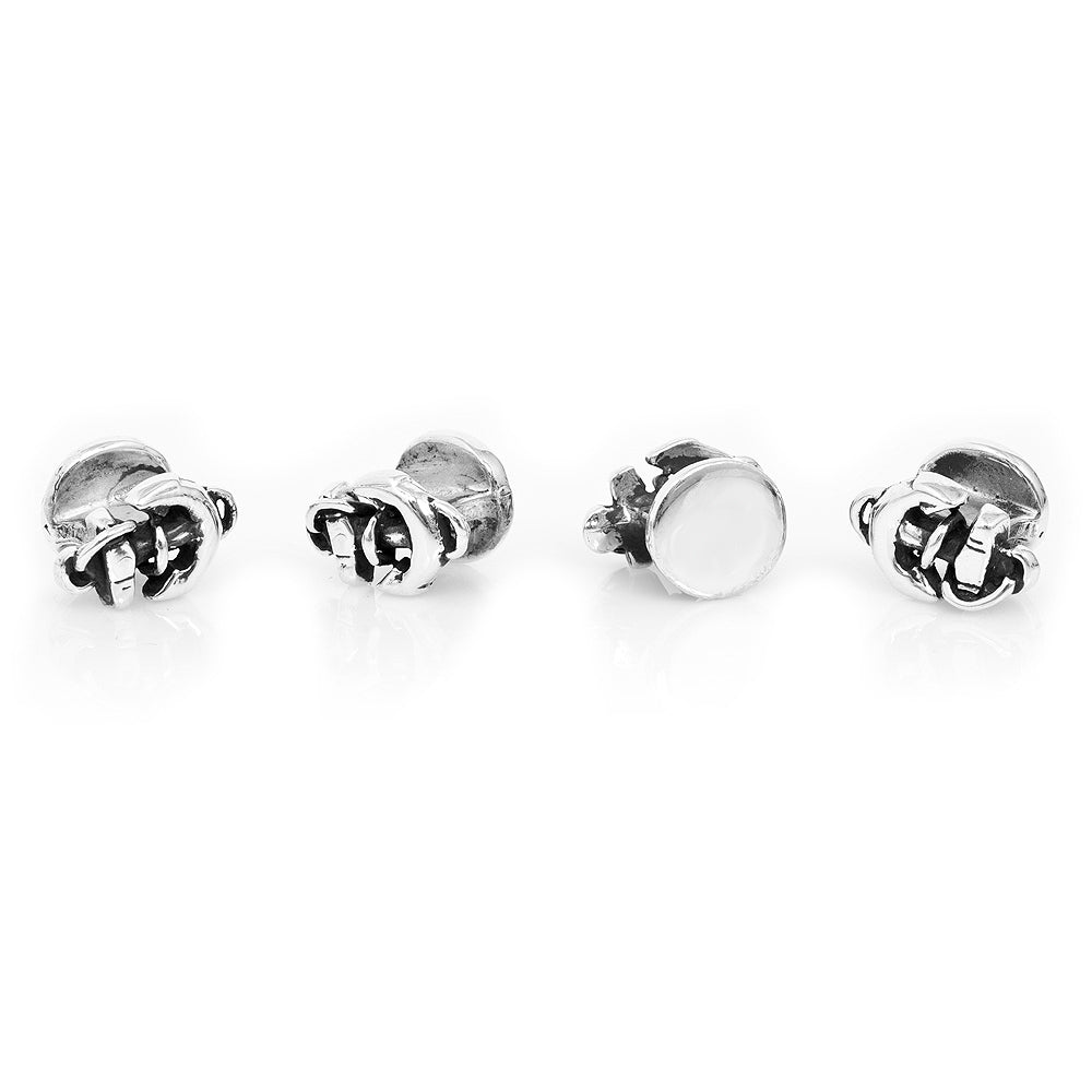 Sterling Anchor Studs - My Men's Shop