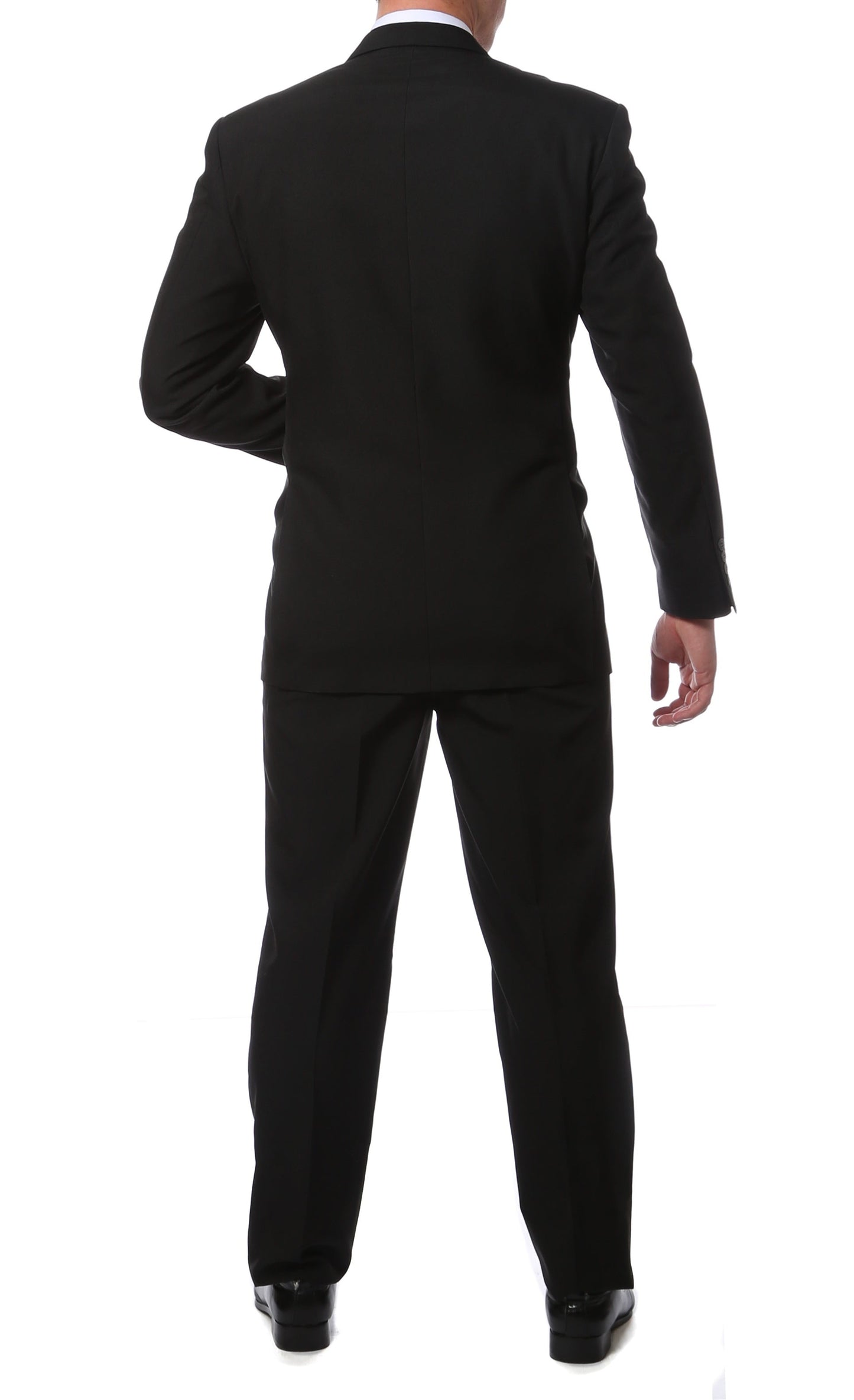 PL1969 Men's Black 2-Piece Suit — Big & Tall Fit, Sizes 38–72 (Short, Regular & Long)