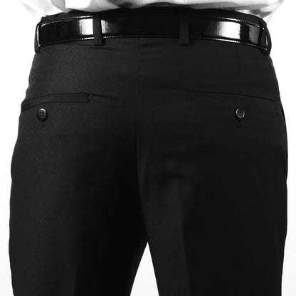 Premium Mens MP101 Black Slim Fit Dress Pants