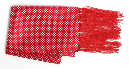 Premium Men's Polka Dot Formal Evening Scarf - Red & Black