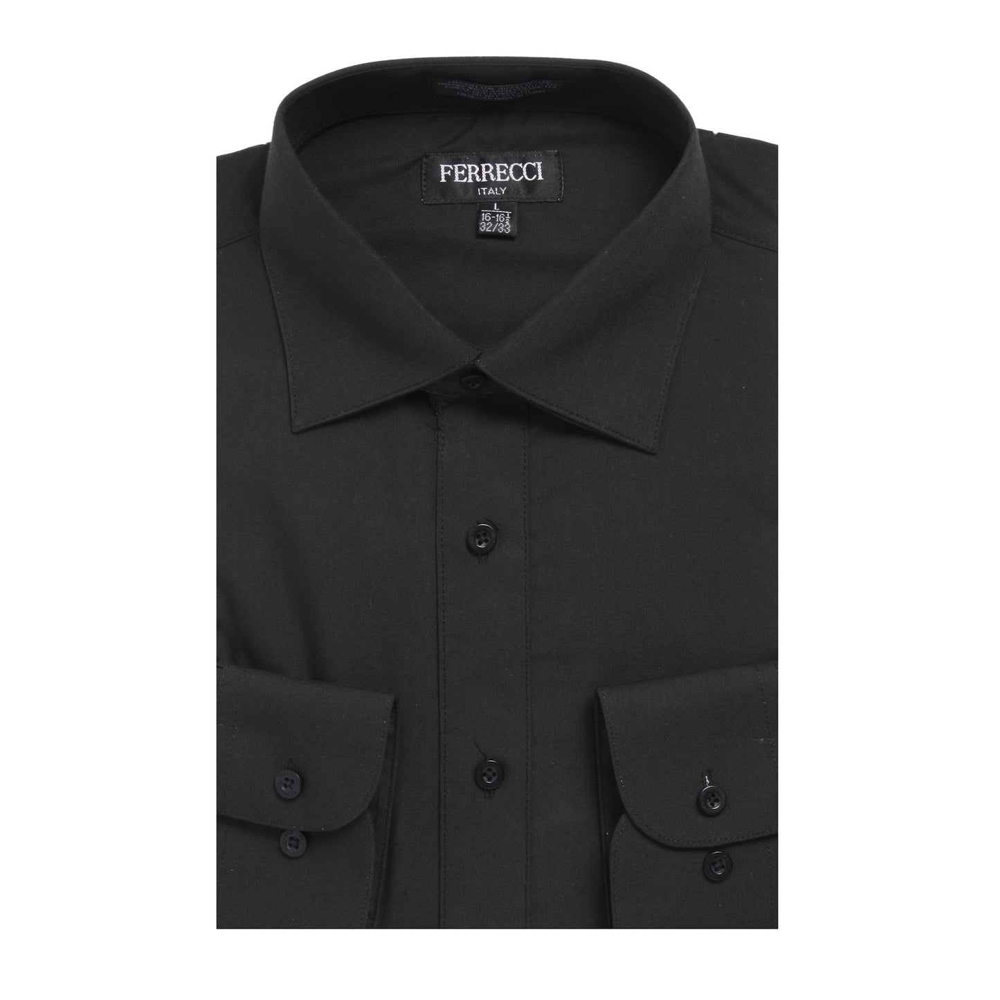 Mens Solid Dark Colored Dress Shirt - Many Colors