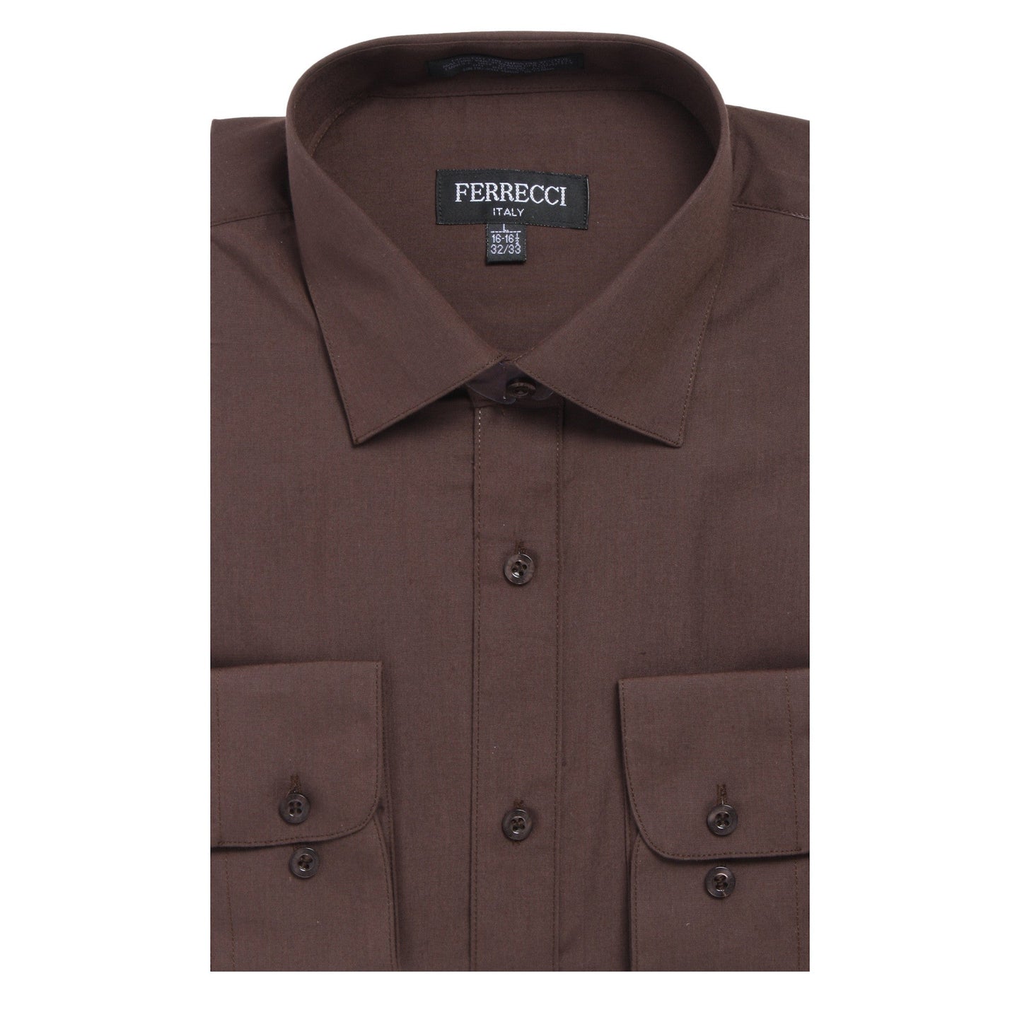 Mens Solid Dark Colored Dress Shirt - Many Colors