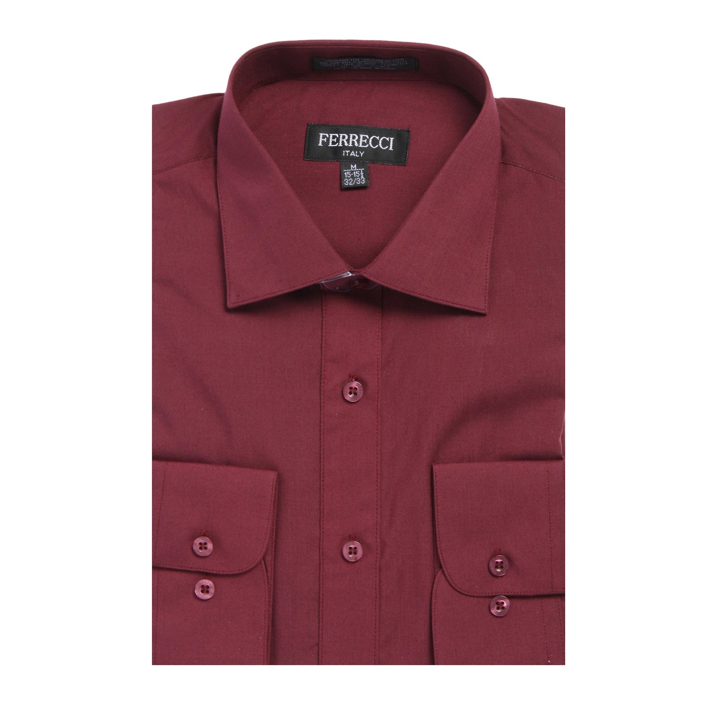 Mens Solid Dark Colored Dress Shirt - Many Colors