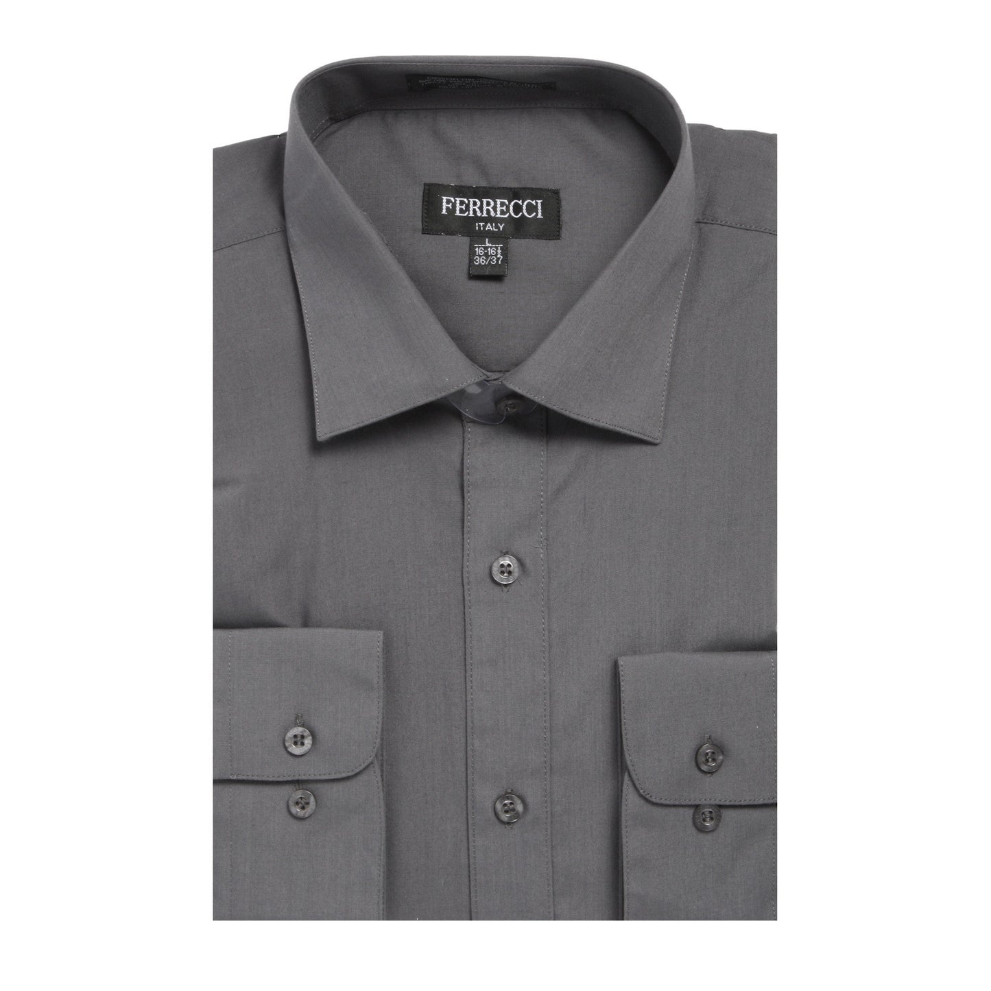 Mens Solid Dark Colored Dress Shirt - Many Colors