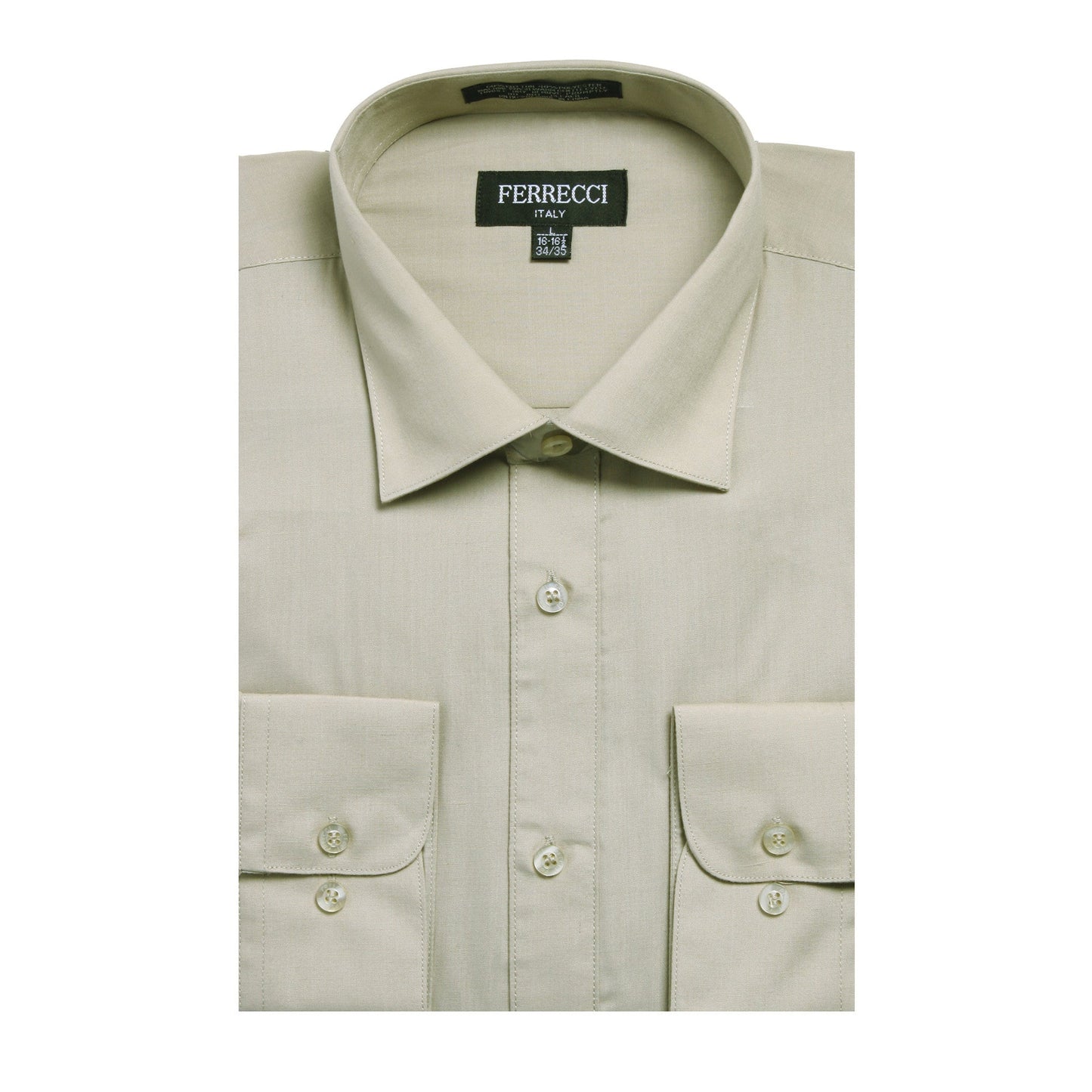 Mens Solid Light Colored Dress Shirt - Many Colors