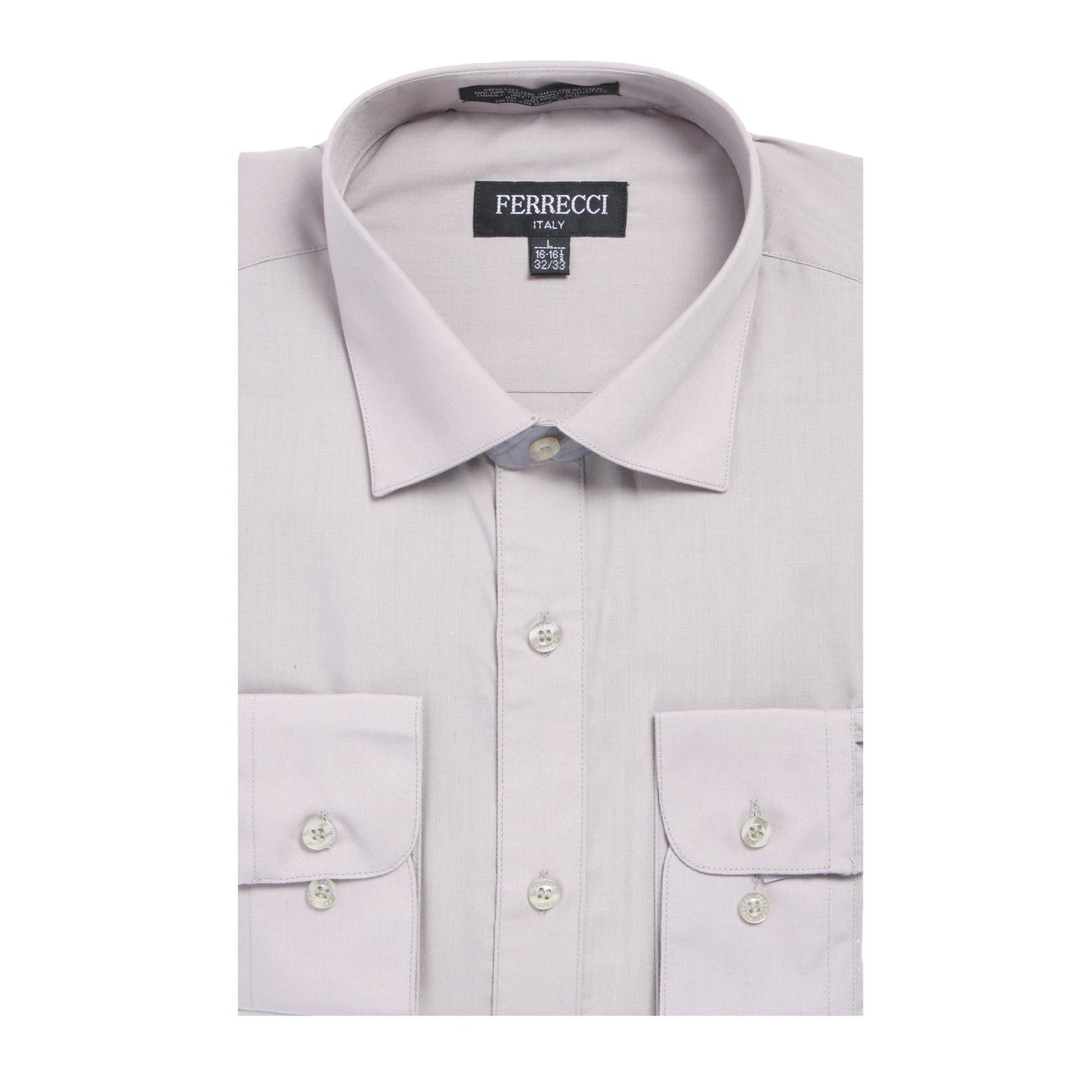 Mens Solid Light Colored Dress Shirt - Many Colors