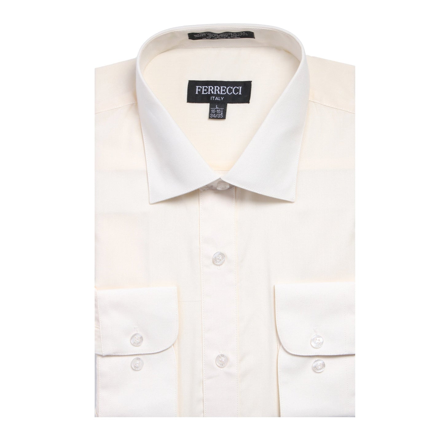 Mens Solid Light Colored Dress Shirt - Many Colors