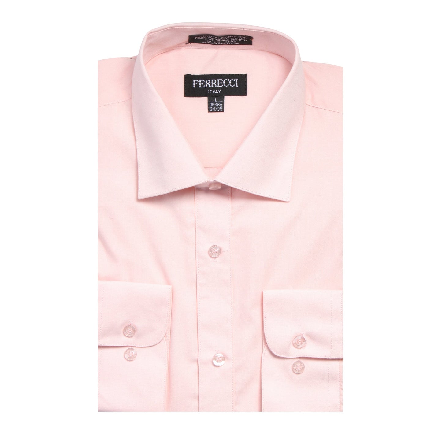 Mens Solid Light Colored Dress Shirt - Many Colors