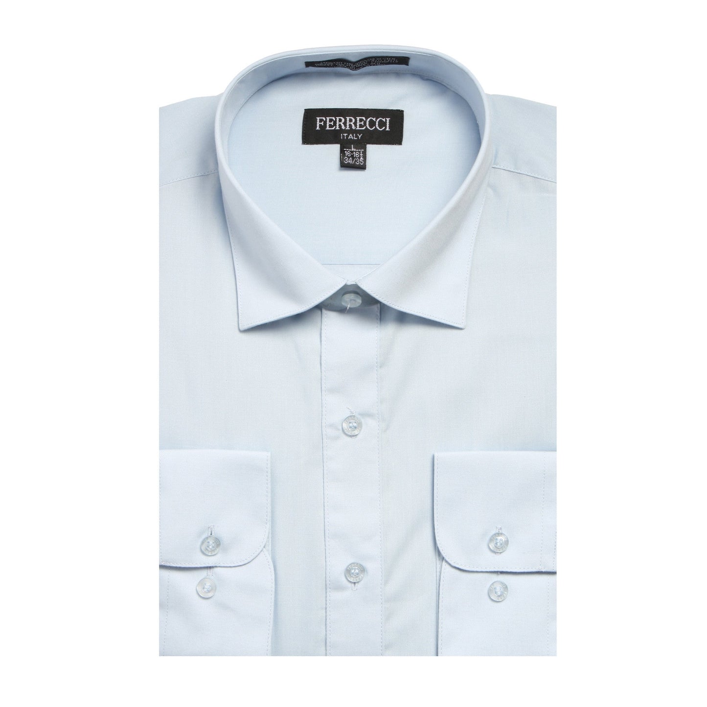 Mens Solid Light Colored Dress Shirt - Many Colors