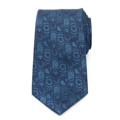 Corbata azul de Los Vengadores de Marvel para hombre