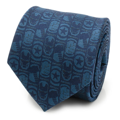 Corbata azul de Los Vengadores de Marvel para hombre