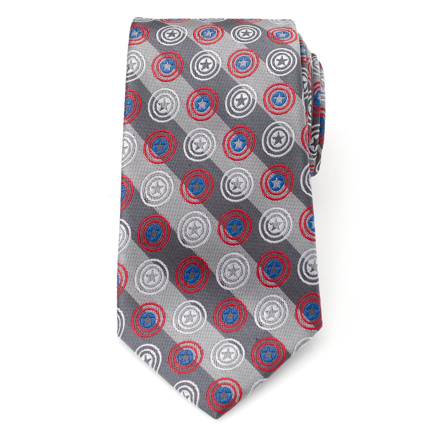 Corbata para hombre Marvel Capitán América con raya gris