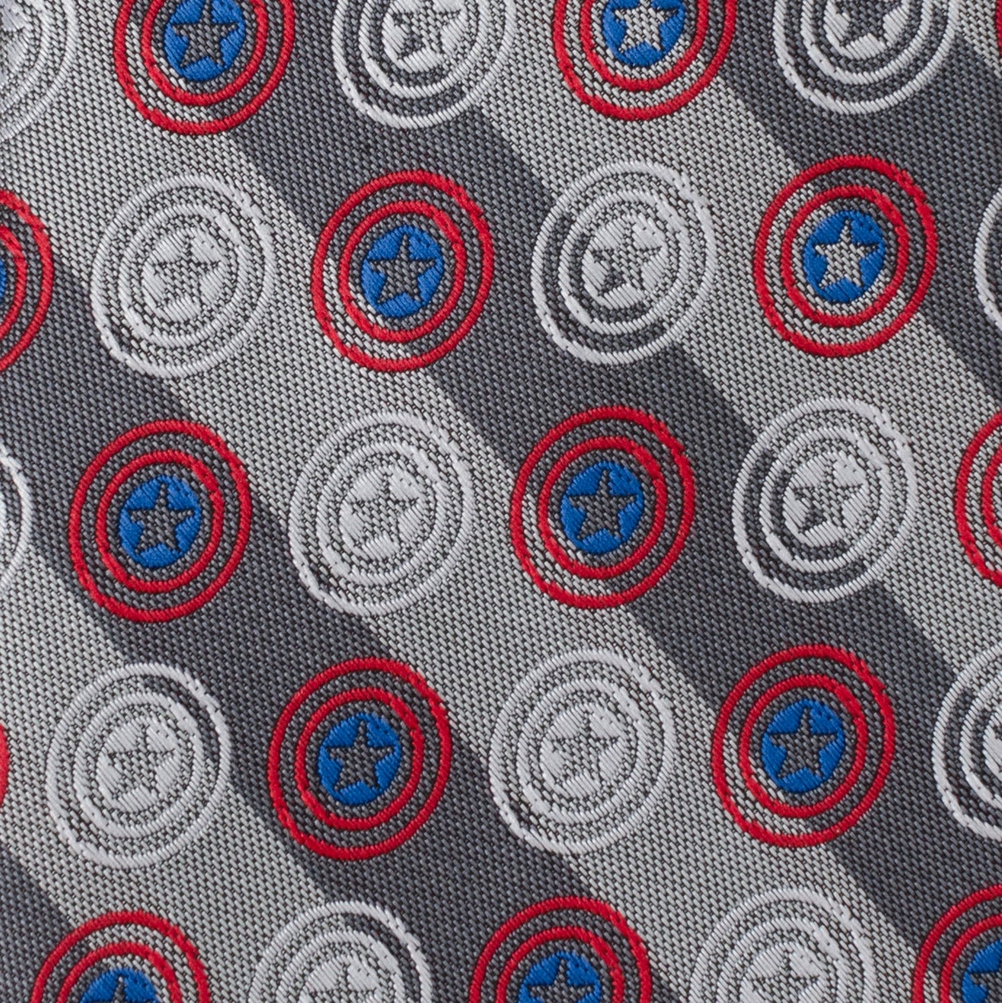 Corbata para hombre Marvel Capitán América con raya gris