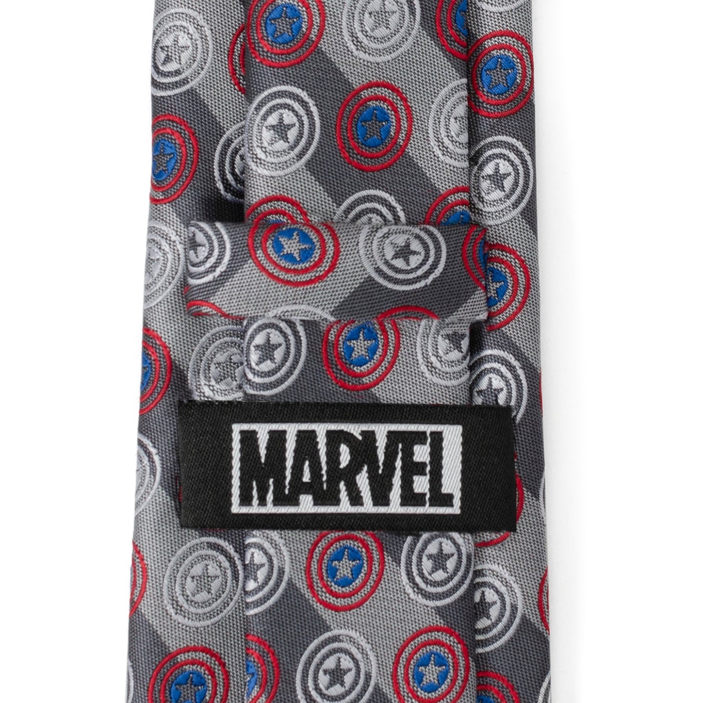 Corbata para hombre Marvel Capitán América con raya gris
