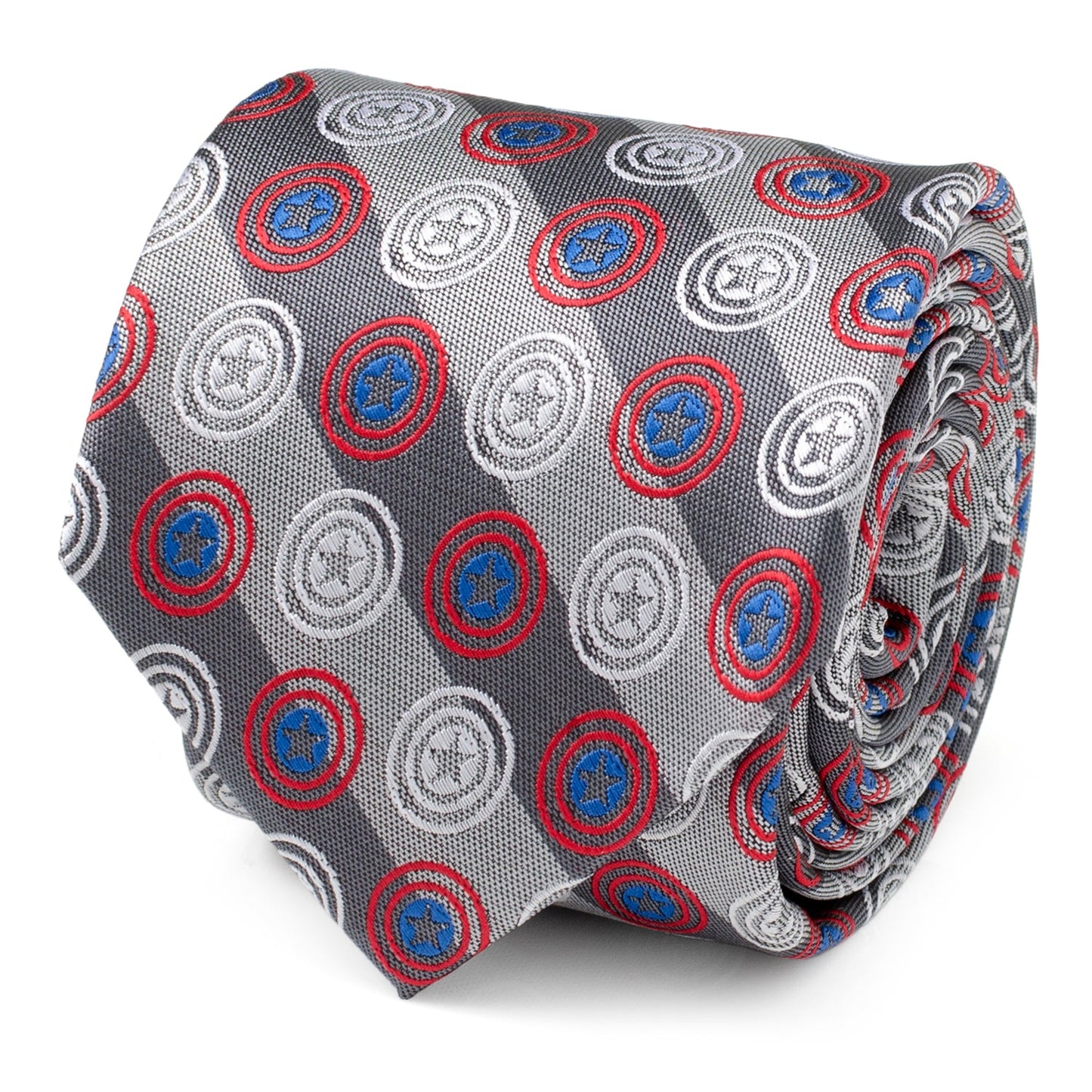 Corbata para hombre Marvel Capitán América con raya gris