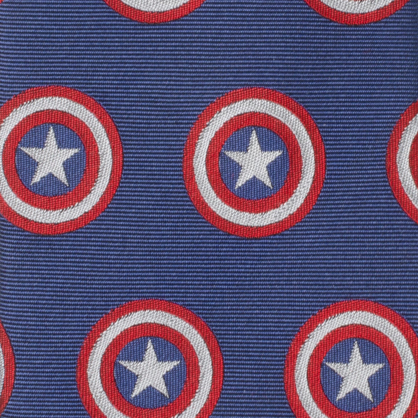 Corbata azul con mensaje oculto de Capitán América de Marvel para hombre