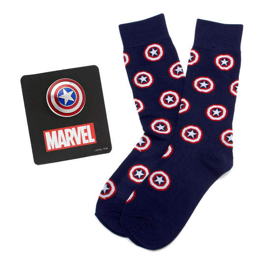 Captain America Navy Gift Set - My Men's Shop