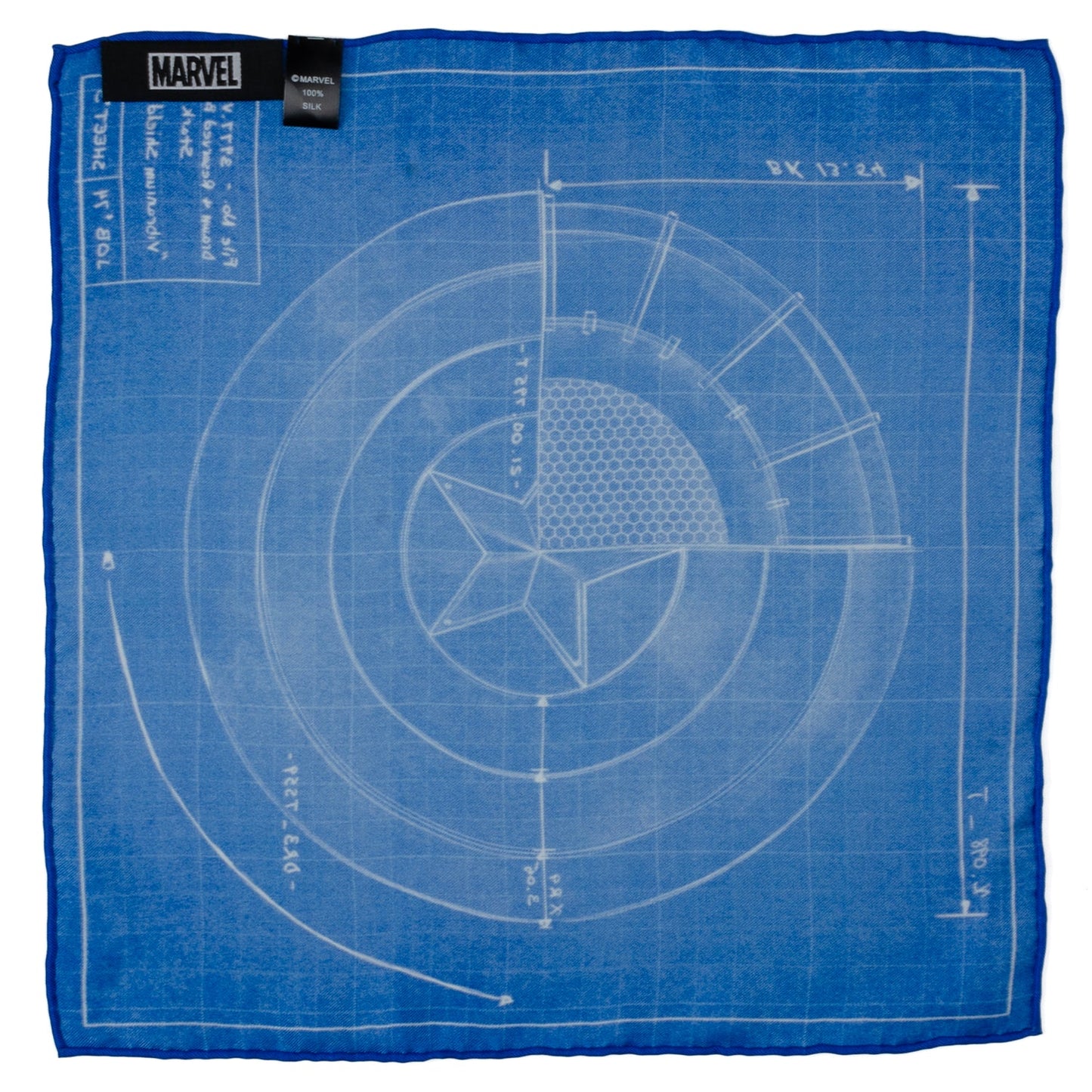 Pañuelo de Bolsillo con el Diseño del Escudo del Capitán América de Marvel