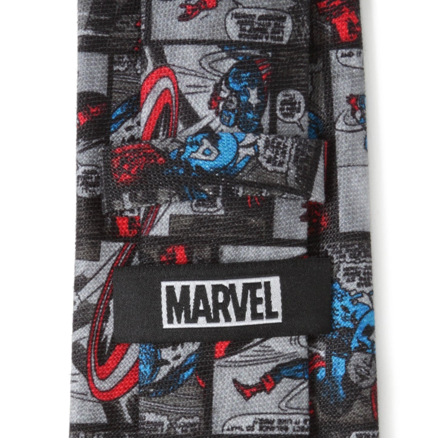Corbata gris de hombre Marvel Capitán América Cómic