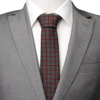 Corbata de hombre negra de Marvel Deadpool