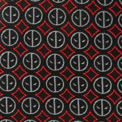Corbata de hombre negra de Marvel Deadpool