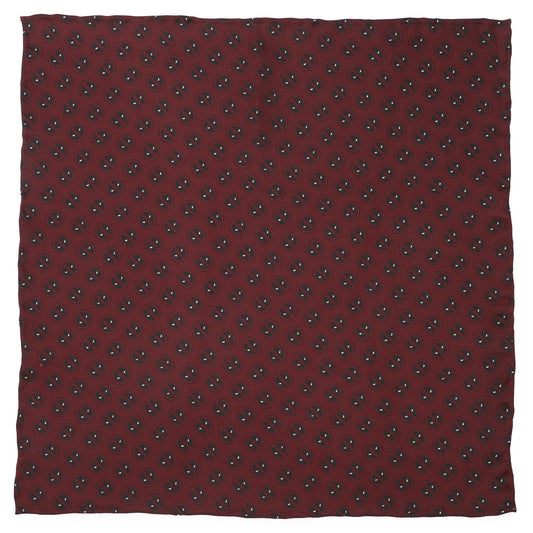 Marvel Deadpool Red Mask Silk Pocket Square