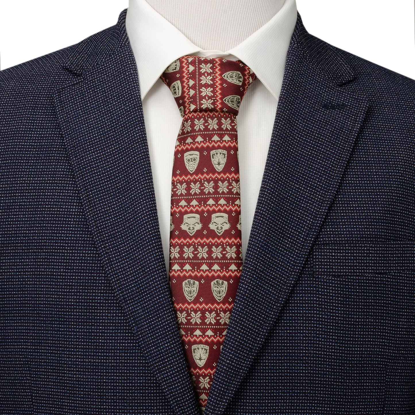 Corbata roja para hombre Fair Isle de Marvel Guardianes de la Galaxia