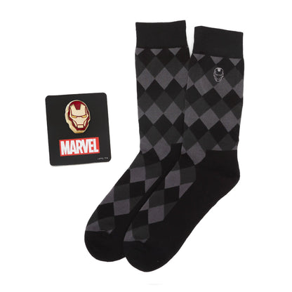 Set de regalo de argyle negro de Marvel Iron Man