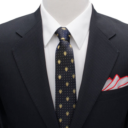 Corbata gris de puntos de Iron Man de Marvel