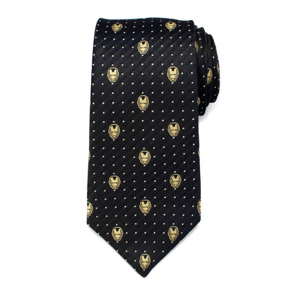 Corbata gris de puntos de Iron Man de Marvel