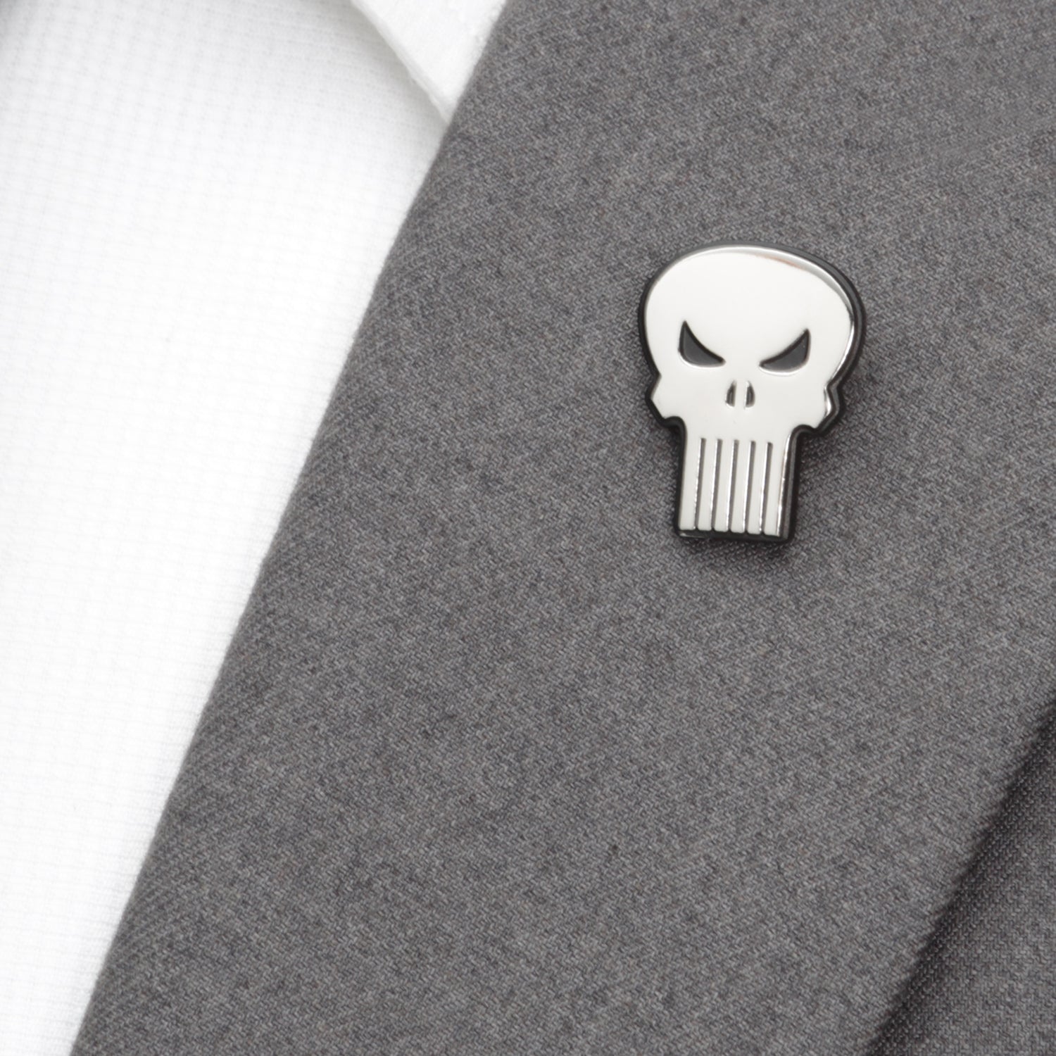 Marvel The Punisher Silver Lapel Pin - My Men's Shop