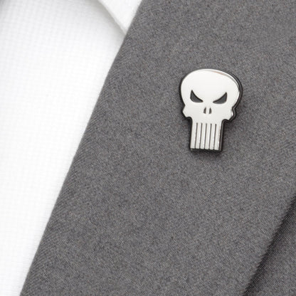 Pin de solapa plateado Marvel The Punisher