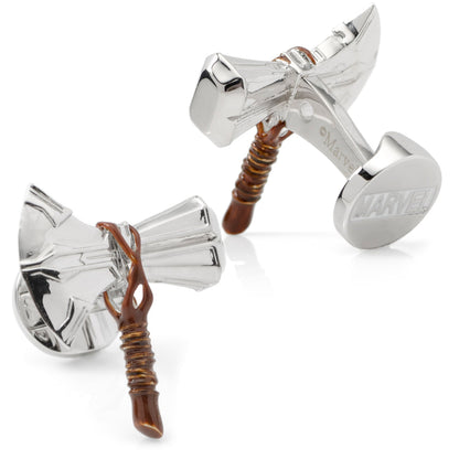 Gemelos plateados Stormbreaker de Thor de Marvel