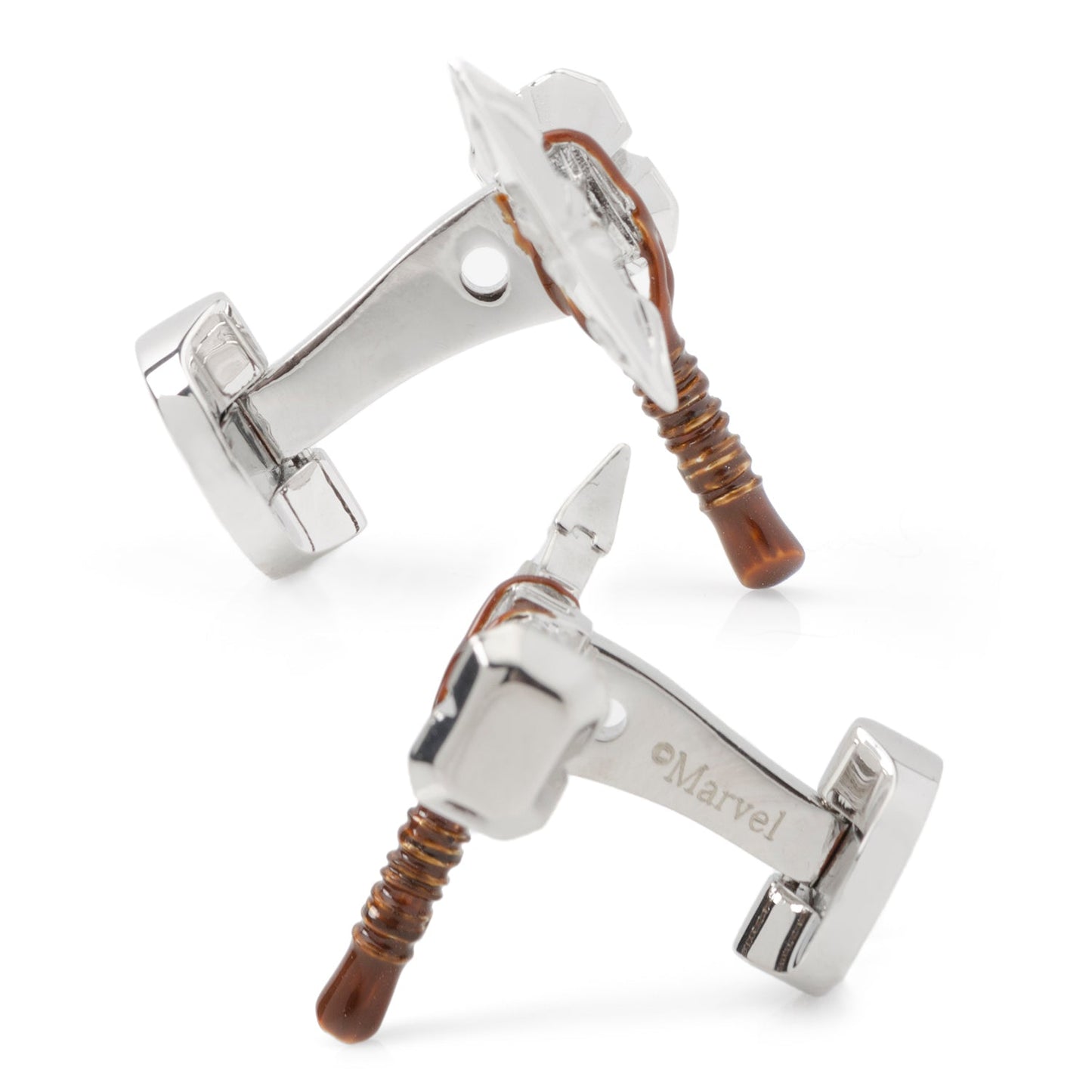 Gemelos plateados Stormbreaker de Thor de Marvel