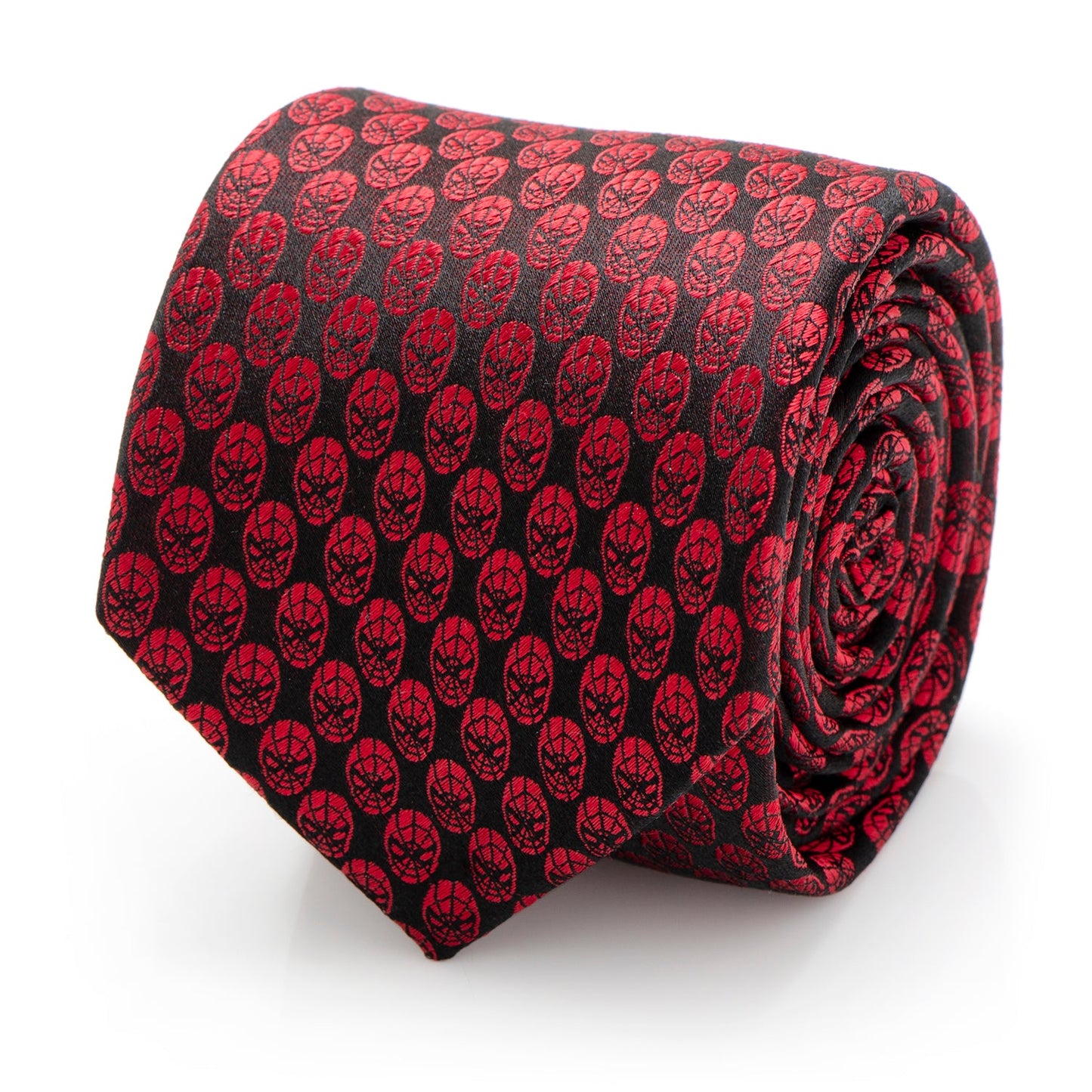 Corbata roja para hombre, Máscara de Spider-Man de Marvel