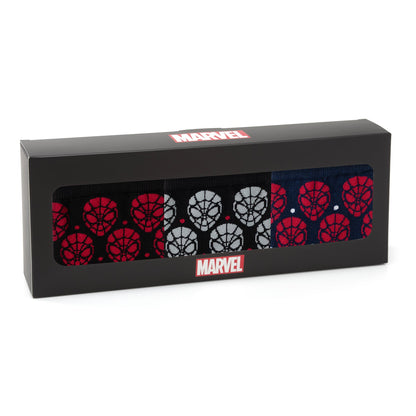 Set de regalo de calcetines y pin de solapa de Marvel Spider-Man Dot de 3 pares