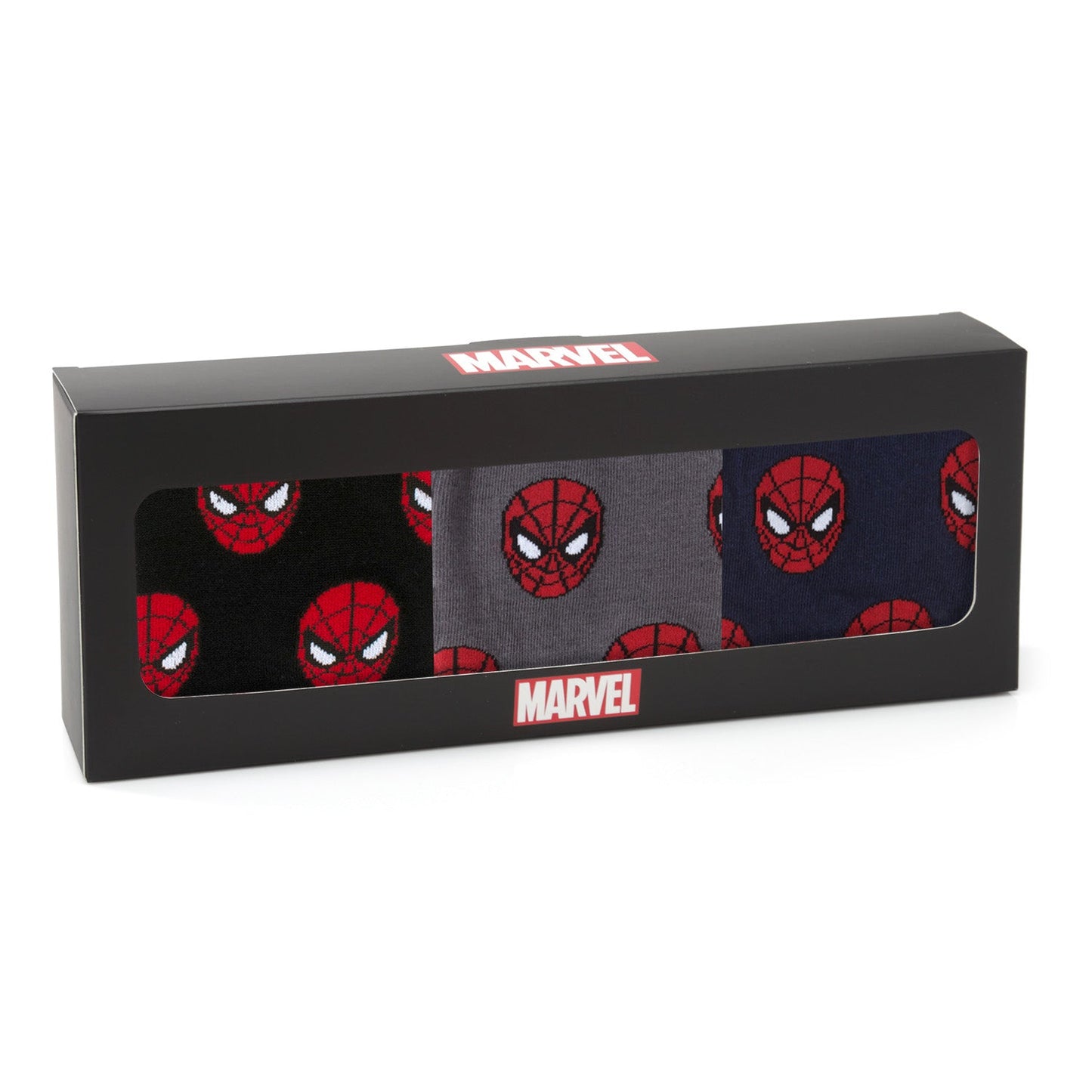 Set de regalo de 3 pares de calcetines y pin de solapa de Marvel Spider-Man