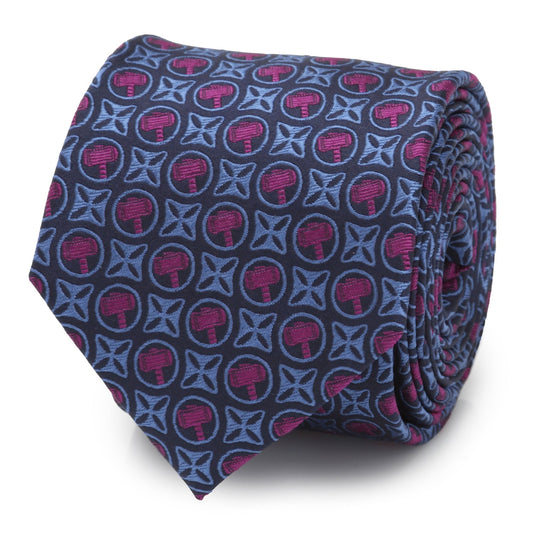 Corbata para hombre Mjolnir martillo de Thor de Marvel